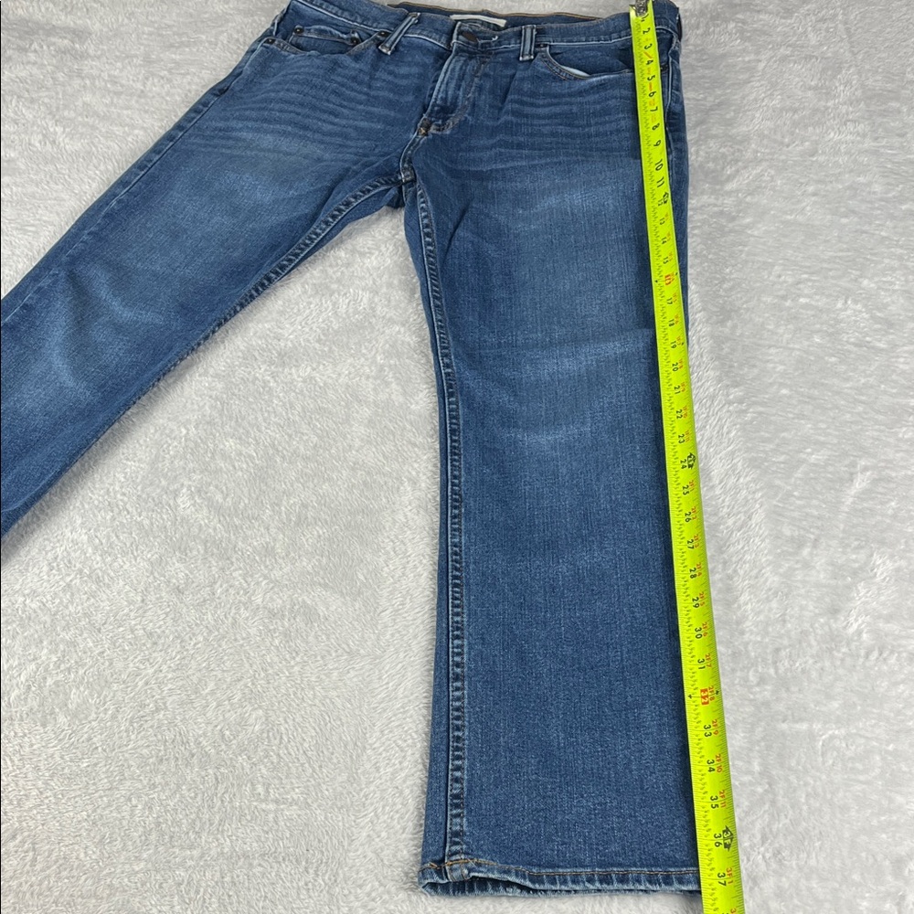 Abercrombie & Fitch Slim Straight 31/30 Classic Blue Men's Jeans - Picture 2 of 11